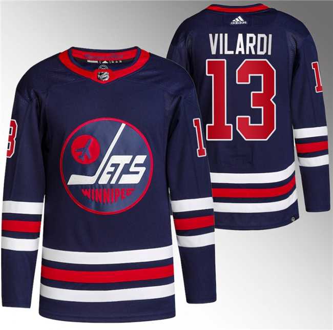 Men's Winnipeg Jets #13 Gabriel Vilardi 2021-22 Navy Stitched Jersey,We sell and wholesale Men's Winnipeg Jets #13 Gabriel Vilardi 2021-22 Navy Stitched Jersey on line form chian!